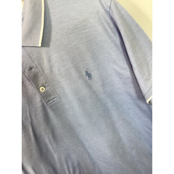 Polo Ralph Lauren Men's Embroidered Pony Custom Slim Fit Polo Shirt Blue Size XL - Picture 4 of 11